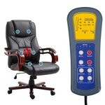 Chaise fauteuil siège de bureau informatique étude similicuir noir 02_0024042