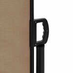 vidaXL Auvent latéral rétractable taupe 100x500 cm