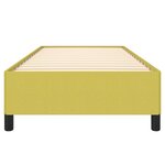 vidaXL Cadre de lit Vert 90x190 cm Tissu