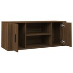 vidaXL Meuble TV Chêne marron 100x35x40 cm Bois d'ingénierie