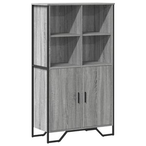 vidaXL Buffet haut sonoma gris 79 5x35 5x137 5 cm bois d'ingénierie