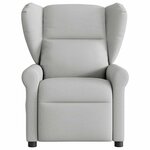 vidaXL Fauteuil inclinable gris nuage tissu
