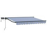 vidaXL Cadre de store manuel avec LEDs 2 5 x 2 m