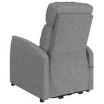 vidaXL Fauteuil Gris clair Tissu