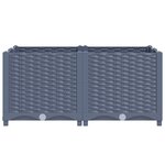 vidaXL Lit surélevé 80x80x38 cm Polypropylène