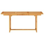 vidaXL Ensemble de salle à manger pour jardin 7 Pièces Marron