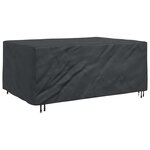vidaXL Housse pour meubles Uni Noir 230 x 165 x 80 cm 210D