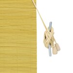 vidaXL Stores et Occultants avec des rideaux Jaune 150 x 160 cm Bambou