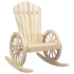 vidaXL Chaise à bascule Adirondack bois de sapin massif
