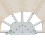 vidaXL Auvent latéral pliable de terrasse Crème 160 cm