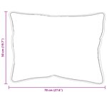 vidaXL Oreiller Blanc 50 x 70 cm 85gsm 100  polyester