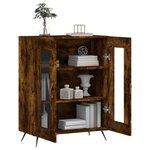 vidaXL Buffet chêne fumé 69 5x34x90 cm bois d'ingénierie
