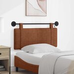 vidaXL Tête de lit suspendue Avec lumière LED Marron PU antique