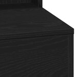 Coiffeuse vidaXL avec lumières LED Chêne Noir 100x41x135 cm