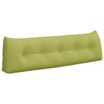 vidaXL Coussin de Dos Vert clair 160 x 24 x 50 cm tissu
