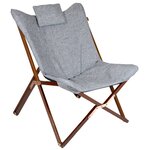 Bo-Camp Chaise de détente Bloomsbury L Gris