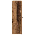 vidaXL Meuble de salle de bain avec porte-rouleau vieux bois