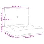 vidaXL Coussins de palette lot de 2 vert vif tissu