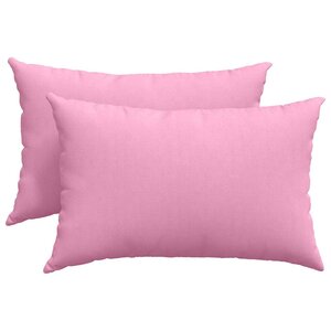 vidaXL Coussins de canapé 2 Pièces Rose 60 x 40 cm tissu