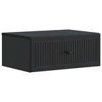 vidaXL Cabinet de chevet 2 pièces Noir 49 x 34 5 x 20 cm