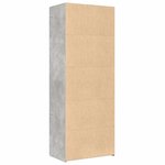 vidaXL Buffet haut gris béton 70x42 5x185 cm bois d'ingénierie