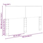 vidaXL Tête de lit Blanc Brillant 160 cm Bois d'ingénierie