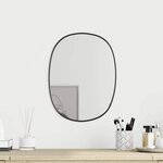 vidaXL Miroir mural Noir 40x30 cm