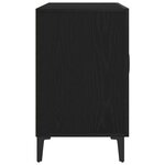 vidaXL Buffet Chêne noir 100 x 36 x 60 cm Bois d'ingénierie