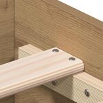 vidaXL Cadre de lit Chêne artisanal 135 x 190 cm Bois d'ingénierie