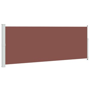 vidaXL Auvent latéral rétractable de patio 180x500 cm Marron