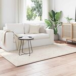 vidaXL Tapis de surface HUARTE Crème 230 x 160 cm Polyester