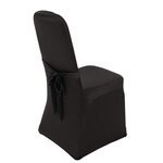 Housse de chaise de banquet noire - bolero -  - polyester