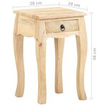 vidaXL Table de chevet 28x28x46 cm Bois de manguier massif