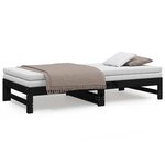 vidaXL Lit coulissant 2x(90x190) cm Bois de pin massif