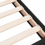 vidaXL Cadre de lit sans matelas noir 120x190 cm bois d'ingénierie