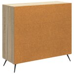 vidaXL Buffet Chêne Sonoma 89 x 34 5 x 80 cm Bois d'ingénierie