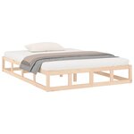 vidaXL Cadre de lit sans matelas 150x200 cm bois massif