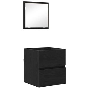 vidaXL Cabinet de salle de bain Chêne noir 41 x 38 5 x 45 cm