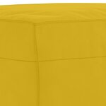 vidaXL Ensemble de canapés 3 Pièces avec coussins jaune velours