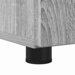 vidaXL Ensemble de mobilier de salle de bain 3 Pièces Sonoma gris