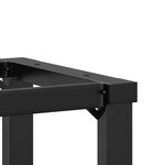 vidaXL Pieds de table à manger cadre en O 60x40x73 cm acier