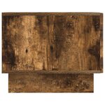 vidaXL Table basse Chêne fumé 49 x 50 x 40 cm Bois d'ingénierie