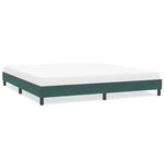 vidaXL Cadre de lit sans matelas vert foncé 200x210 cm velours