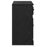 vidaXL Haut Armoire Chêne noir 70 x 35 5 x 67 5 cm Bois d'ingénierie