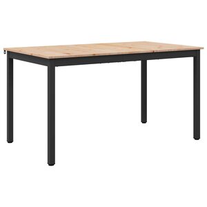 vidaXL Table de salle à manger / Table de repas Naturel