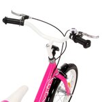 vidaXL Vélo pour enfants 12 pouces Noir et rose