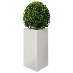 vidaXL Jardinière triangulaire 50x43x75 cm acier inoxydable