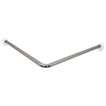 RIDDER Tringle de rideau de douche d'angle Chrome 80x80x2 5 cm