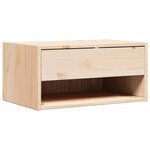 vidaXL Table de chevet Marron 50 x 32 5 x 24 cm Bois massif en pin