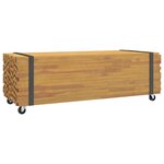 vidaXL Table basse 110x45x35 cm bois massif de teck